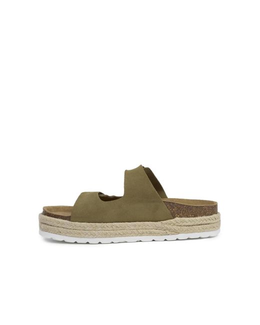 Celtic & Co. Green Double Buckle Sandal