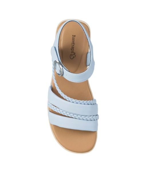 BareTraps Blue Gwyneth Slide On Wedge Sandals