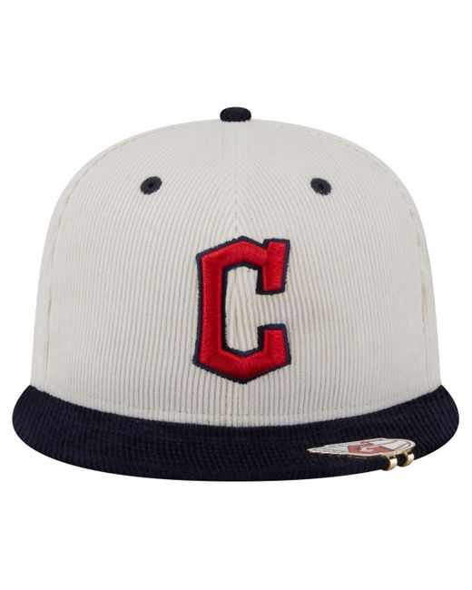 KTZ White Cream/black San Francisco Giants Two-tone Corduroy 59fifty Fitted Hat for men