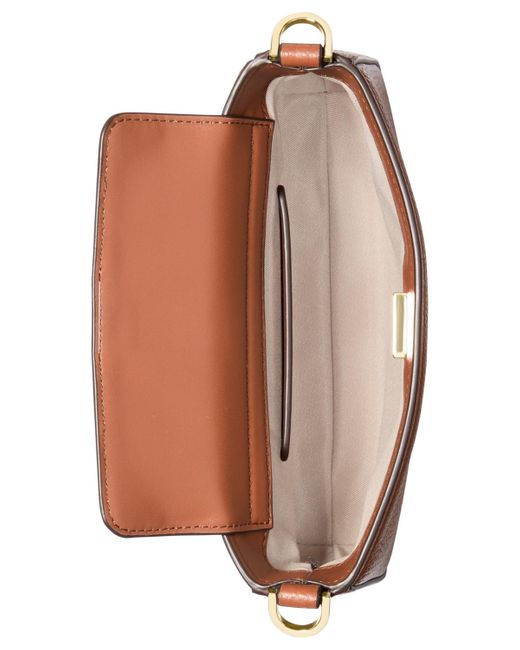 Michael Kors Brown Bryant Small Leather Convertible Crossbody