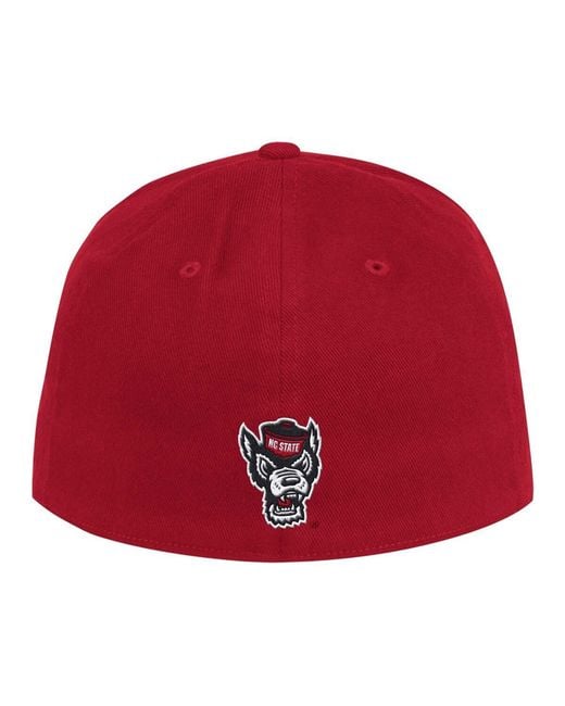 Adidas Red Nc State Wolfpack Chant Flex Hat for men
