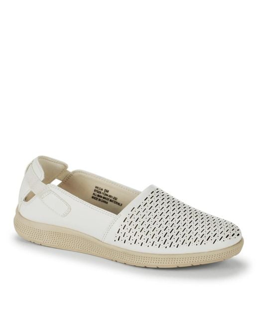BareTraps White Viccia Slip On Flats