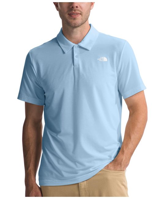 The North Face Blue Adventure Short Sleeve Polo Shirt for men
