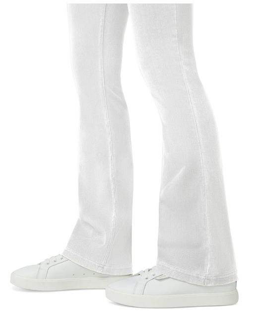 Hue White High-rise Denim Baby Bootcut leggings