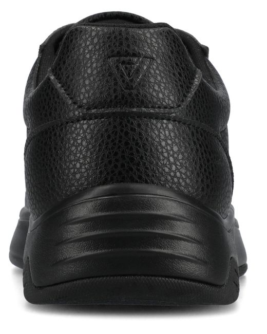 Vance Co. Black Colt Comfort Low Top Flexible Court Sneaker for men