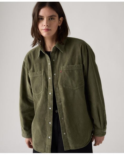 Levi's Green Iris Long Sleeve Overshirt