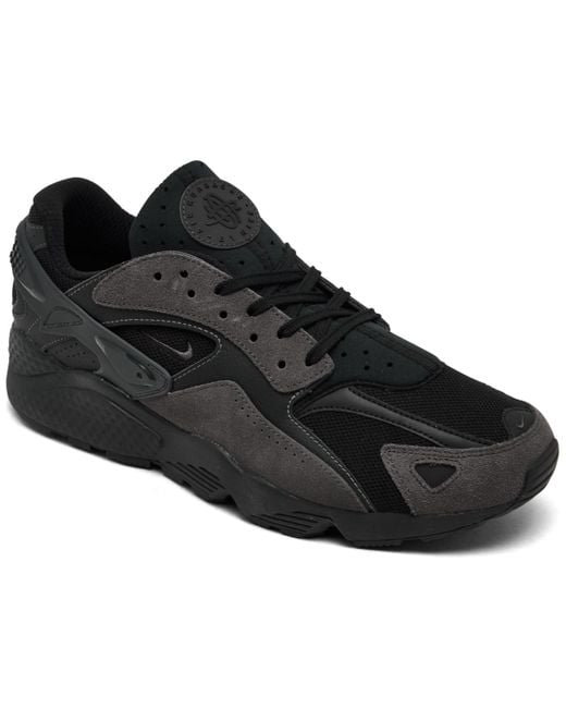 Nike Black Huarache Runner Casual Sneakers From Finish Line for men