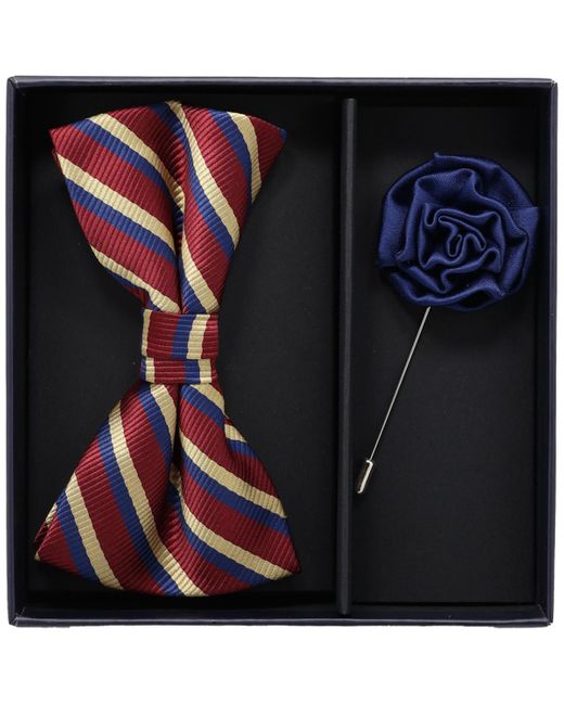 Ben Sherman Black Â 2-piece Bow Tie And Lapel Pin Box Set for men