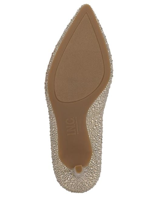 INC International Concepts Multicolor Zitah Embellished Pointed Toe Pumps