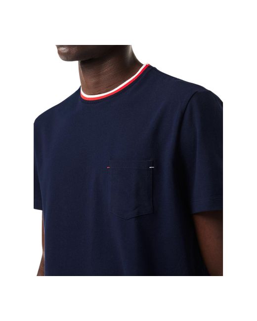 Lacoste Blue Tipped Neck Underwear T-shirt for men
