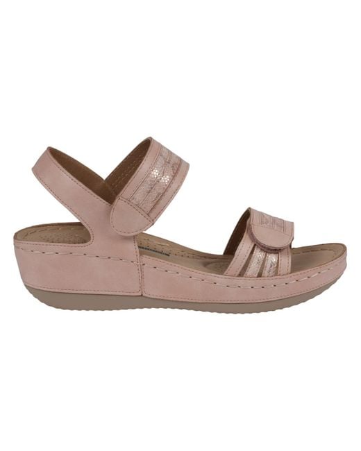 Gc Shoes Brown Samar Wedge Sandals