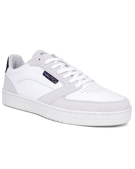 Nautica White Bascule Casual Flat Sneakers for men