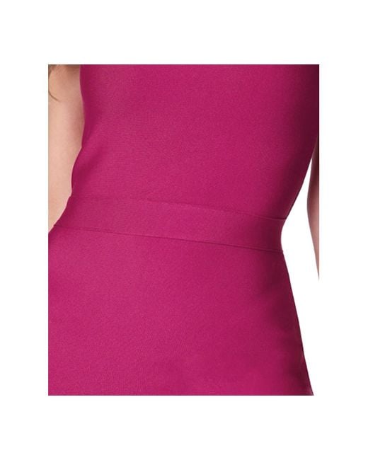 Bebe Pink One-shoulder Bodycon Dress