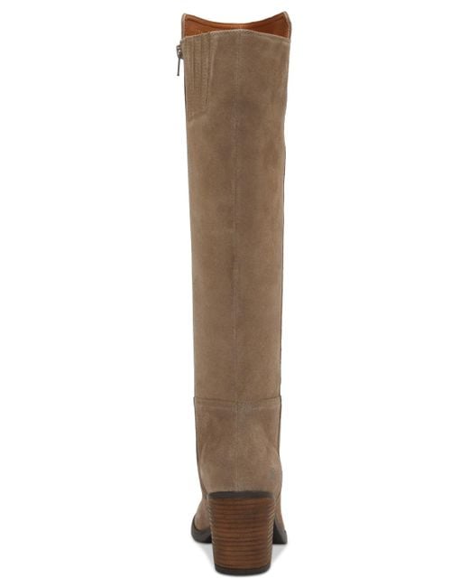 Lucky Brand Brown Bonnay Extra Wide Calf Knee-high Dress Boots