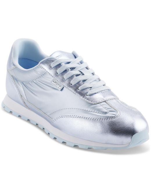 DKNY Blue Forsythe Lace-up Sneakers