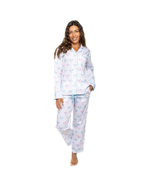 Sant And Abel Blue Tennis Long Pj Set
