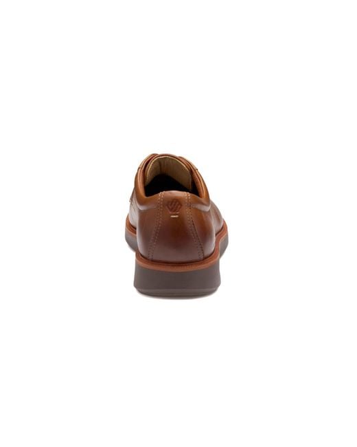 Johnston & Murphy Brown Parker Plain Toe Shoe for men