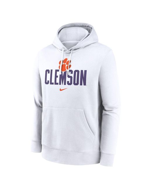 Clemson white hoodie hotsell