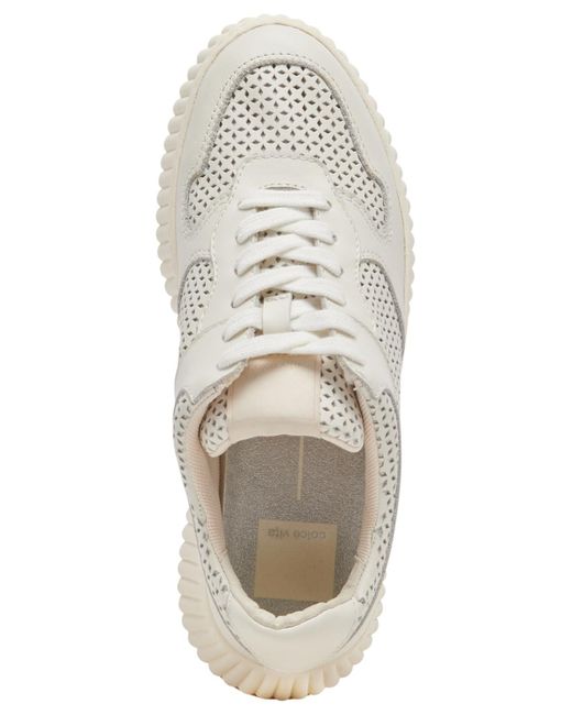 Dolce Vita White Daisha Lace-up Platform Sneakers