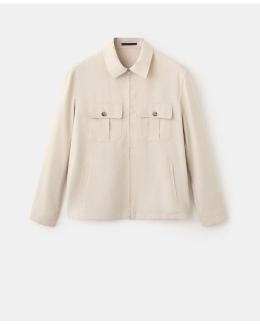 Mango Natural Pockets Regular-fit Modal Jacket for men