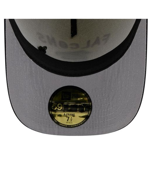 KTZ Multicolor Cream/black Atlanta Falcons 2025 Nfl Draft A-frame 59fifty Fitted Hat for men