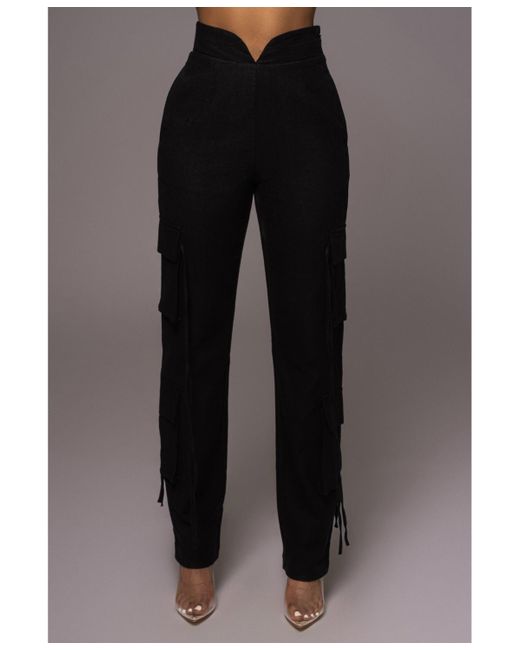 JLUXLABEL Black Better Half Linen Utility Pants