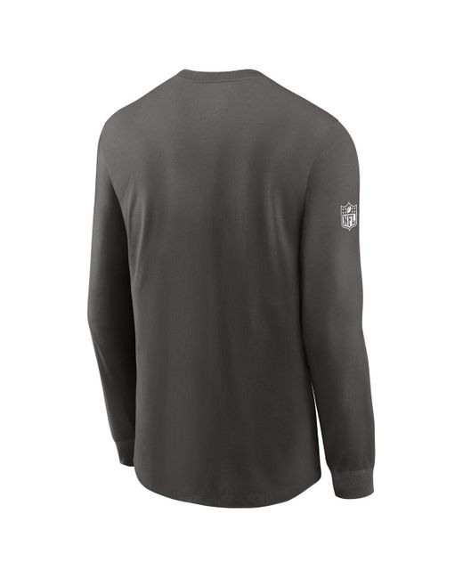Nike Black Tampa Bay Buccaneers Sideline Performance Long Sleeve T-shirt for men