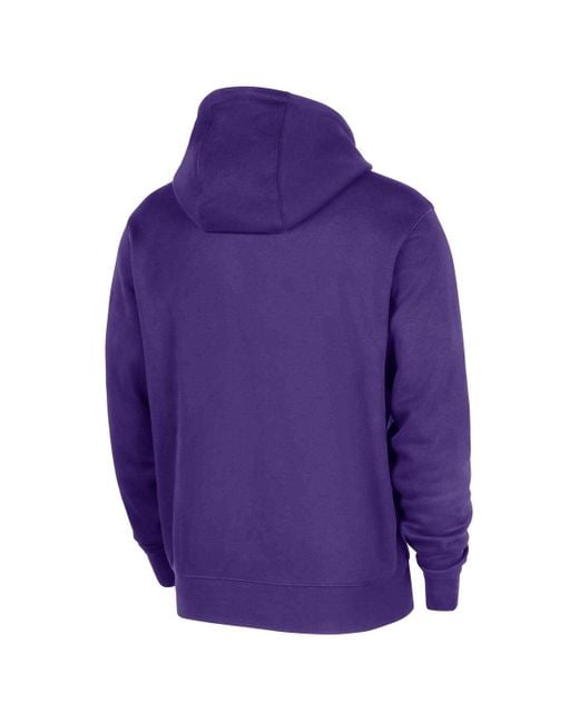 Nike Purple Los Angeles Lakers 2025/26 Authentic Practice Club Pullover Hoodie for men