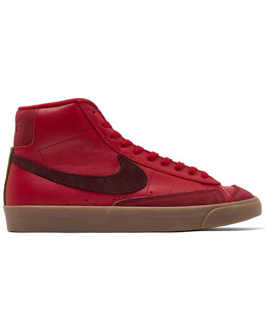 Nike Red Blazer Mid 77 Vintage-like Casual Sneakers From Finish Line for men