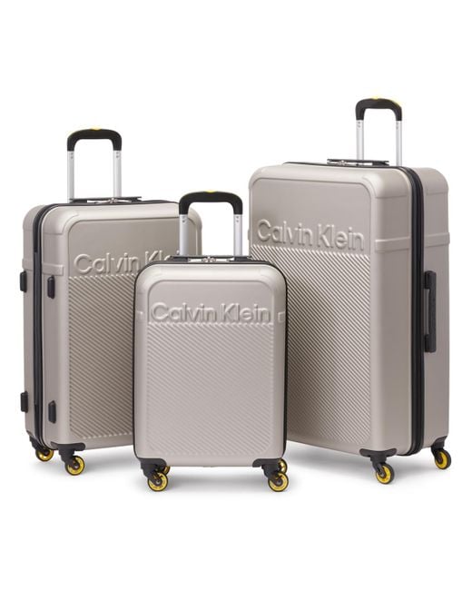Calvin Klein Expression 3 Piece luggage Set in Metallic | Lyst