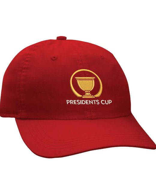 Ahead Red 2024 Presidents Cup Team Usa Shawmut Adjustable Hat