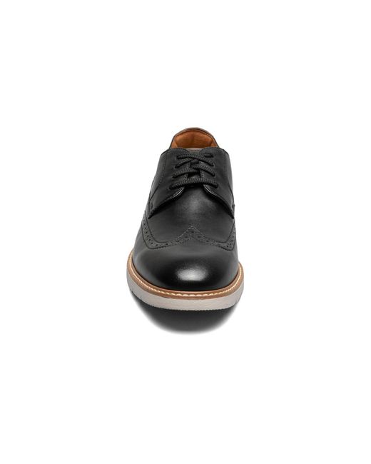 Florsheim Black Vibe Wingtip Oxford Dress Shoe for men