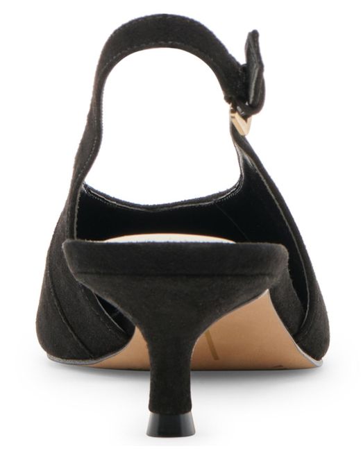 Dolce Vita Black Alenna Kitten-heel Slingback Pumps