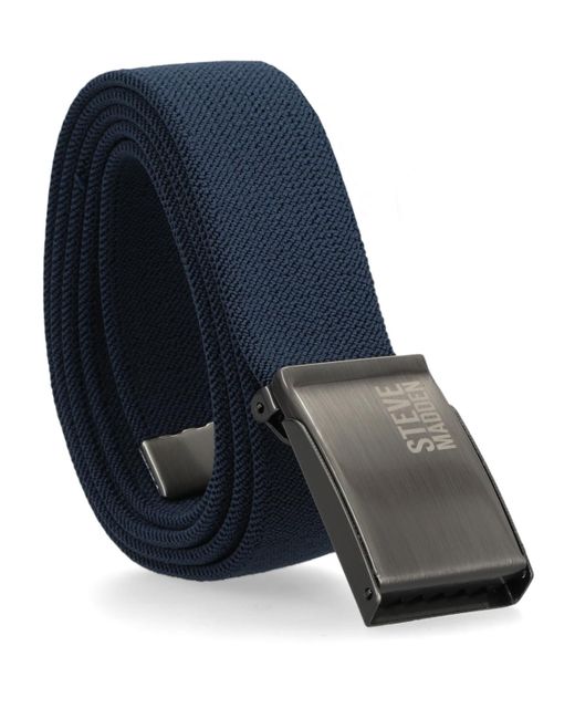 Steve Madden Blue Cut To Fit Stretch Belt for men
