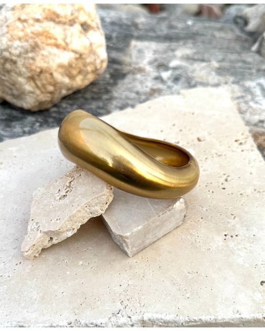 Adornia Metallic Chunky Bangle