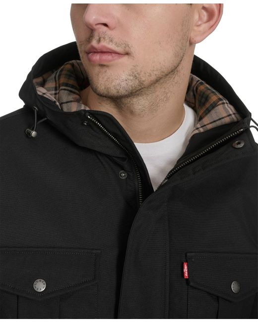 Levi's Black Field Parka for men