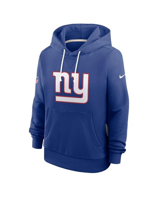 Nike Blue New York Giants Sideline Standard Issueâ Initial Homeâ Dri-fit Hoodie
