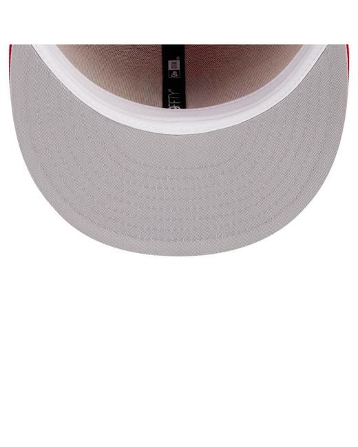 KTZ Red Nc State Wolfpack 59fifty Fitted Hat for men