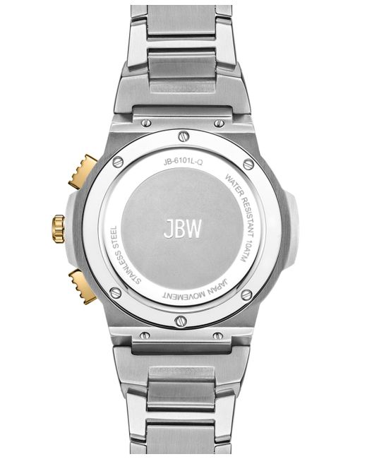 JBW Metallic Saxon Multifunction Two-tone Stainless Steel Watch for men