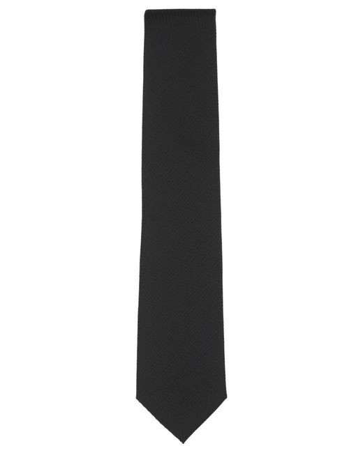 Perry Ellis Black Classic Solid Pattern Tie for men