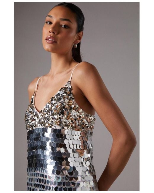 Coast Blue Sequin Cami Mini Dress
