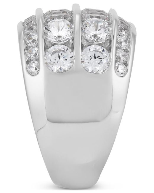 Grown With Love Gray Lab Grown Diamond Multirow Cluster Ring (5 Ct. T.w. for men