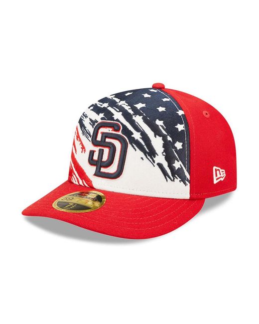 KTZ Synthetic Red San Diego Padres 2022 4th Of July Low Profile 59fifty