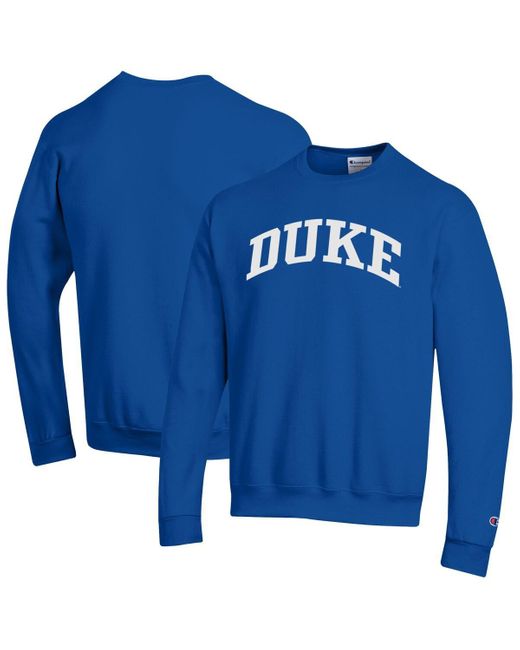 Champion Duke Blue Devils Basic Arch Fleece Pullover Sweatshirt for men