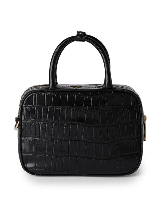 Brahmin Black Mara Attenborough Satchel Bag