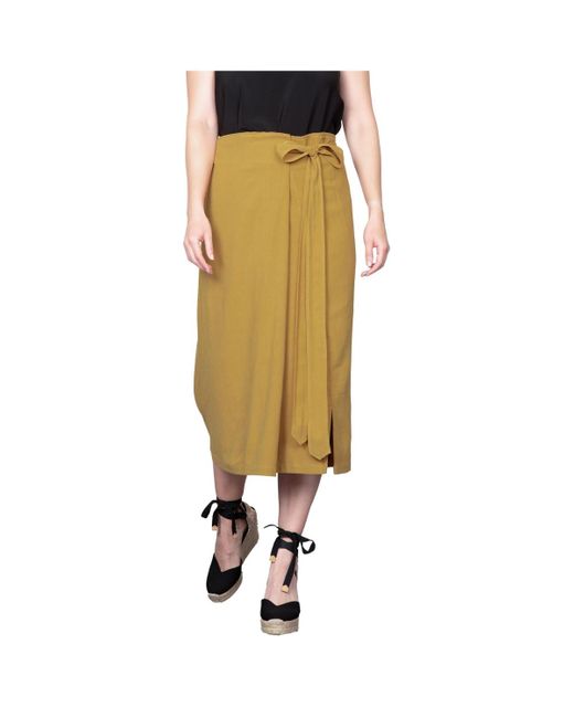 Standards & Practices Metallic Wrap Style A-line Skirt