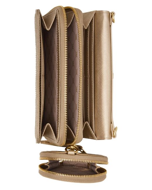 Steve Madden Natural Boxed Carina Embellished Crossbody Wallet