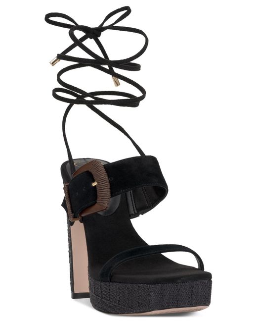 Jessica Simpson Black Caelia Strappy High Heel Platform Sandals