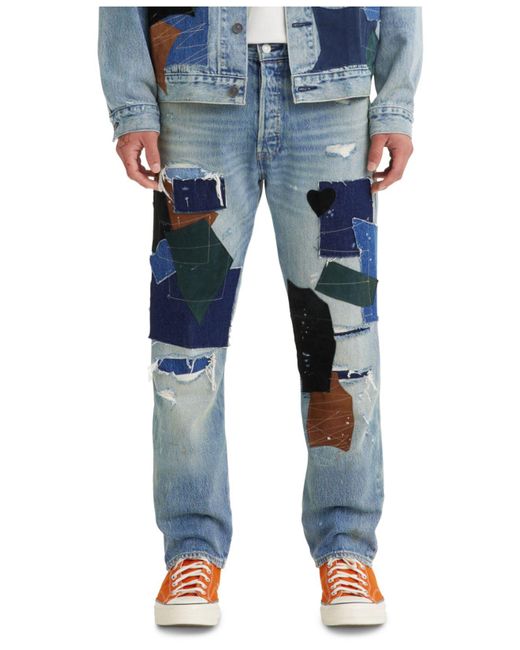 Levi's Premium Patchwork 501 Jeans in Blue for Men | Lyst