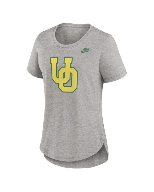 Nike Gray Oregon Ducks Legacy Tri-blend T-shirt